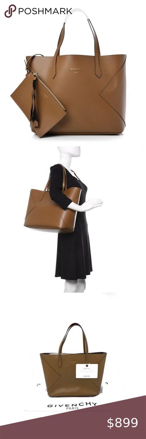 Wing shopper in smooth leather 